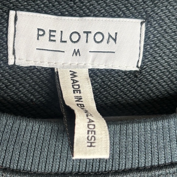 Pelaton teal, seafoam green white athletic sweatshirt top sz med - Picture 5 of 16